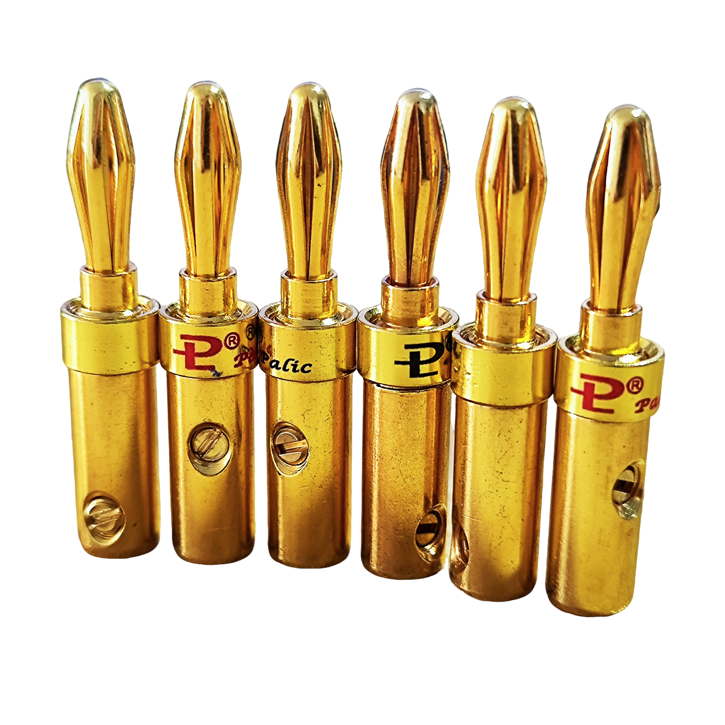 纯铜香蕉插头4mm镀金免焊接线接发烧音箱功放机接线柱喇叭线端子