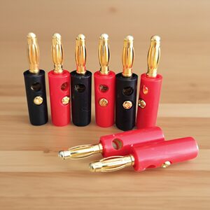 音响插头4mm音频头音响接线端子