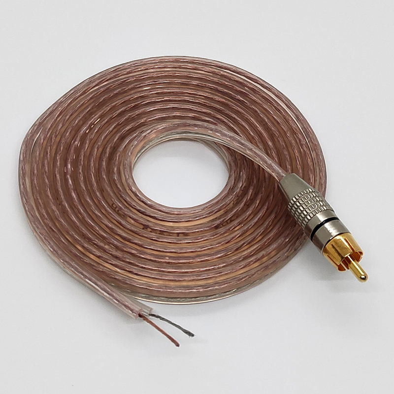 单头莲花公音箱功放机接喇叭线副箱卫星箱卡口接线音响音频线10米