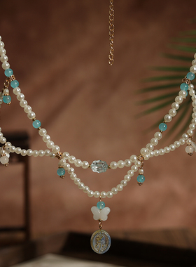 汉服璎珞项链女双层软璎珞