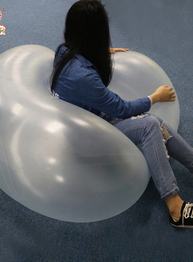 超大充气球软胶儿童玩具球大泡泡球TPR气球沙滩透明气球大拍拍球