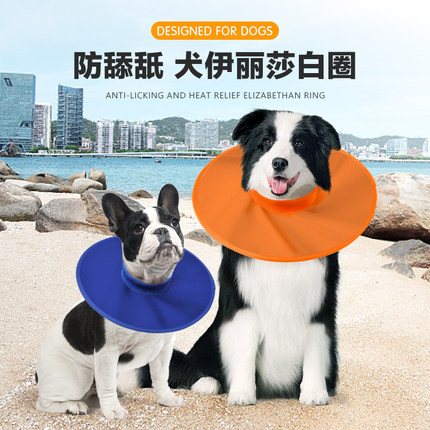 狗狗伊丽莎白圈中大型犬柯基防舔咬伤口大猫狗耻辱圈防水轻便头套