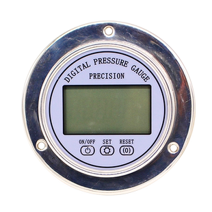 精密数字压力表YBS-100ZT 0.5级轴向带边数显不锈钢接头M20*1.5