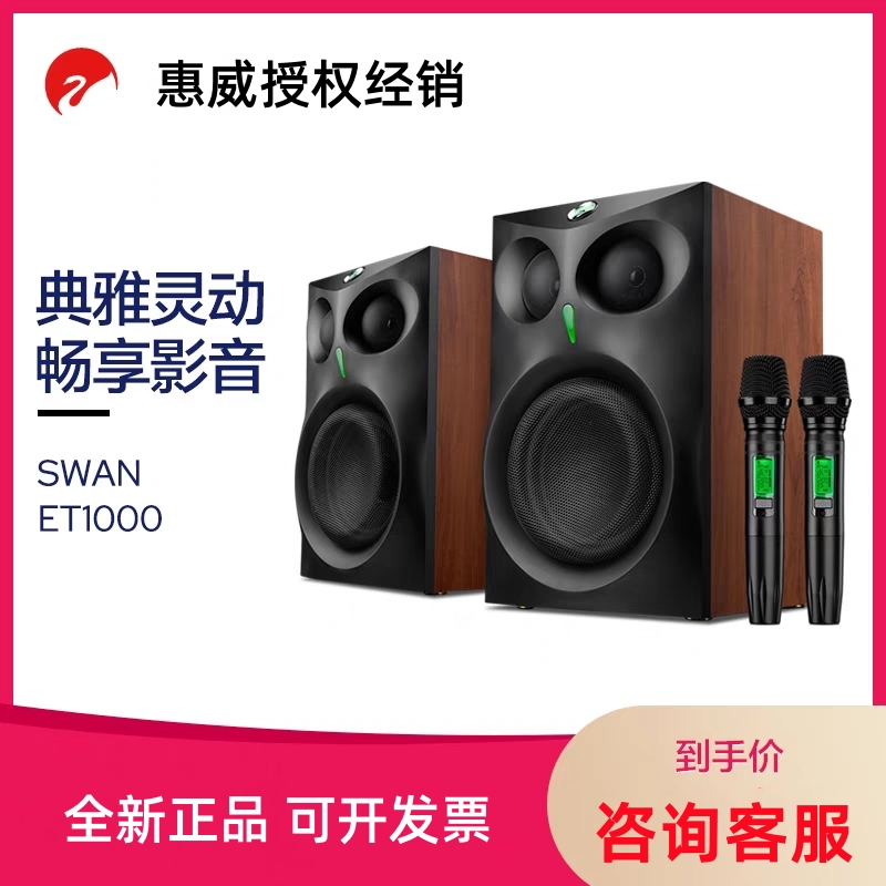 Hivi/惠威ET800/1000 家庭ktv音响套装大功率家用有源电视K歌音箱