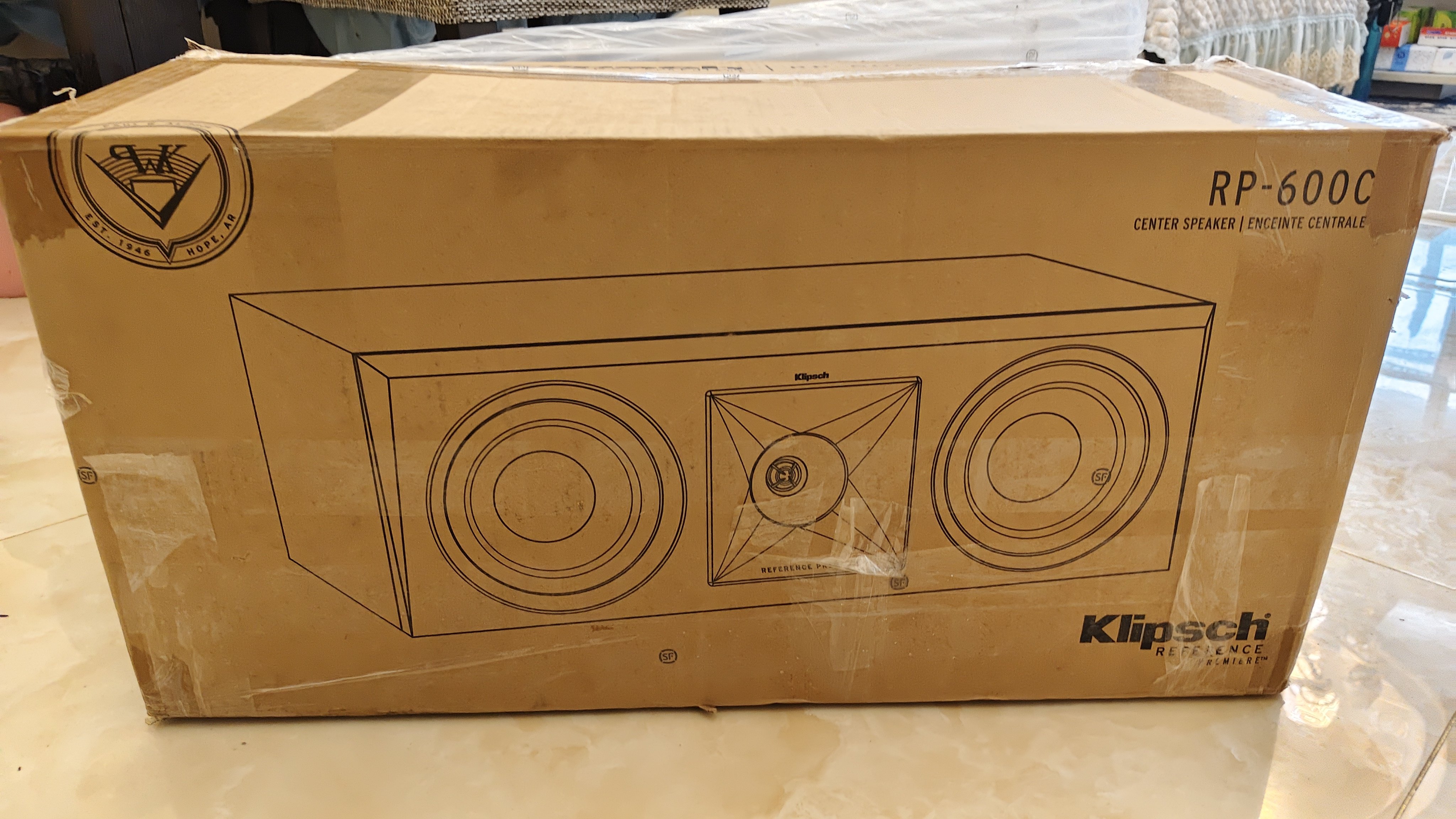 Klipsch/杰士RP-600C 家庭影院中置音箱家用客厅无源发烧HIFI音箱