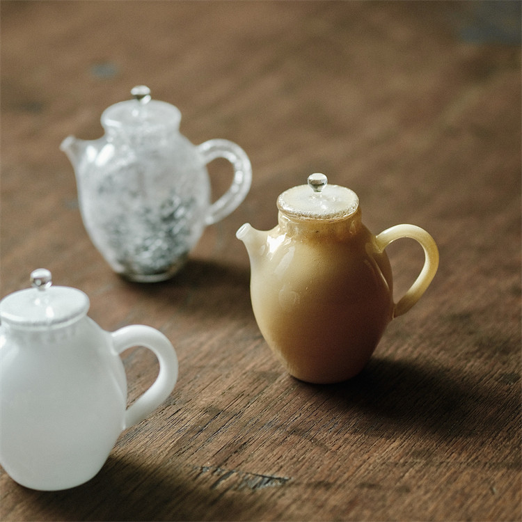 不亦室 王沁手作白纯冰裂执壶 耐热玻璃泡茶壶 冰裂纹茶壶 主泡器,餐饮具,茶壶,淘宝优惠券,粉丝福利购,淘宝优惠卷