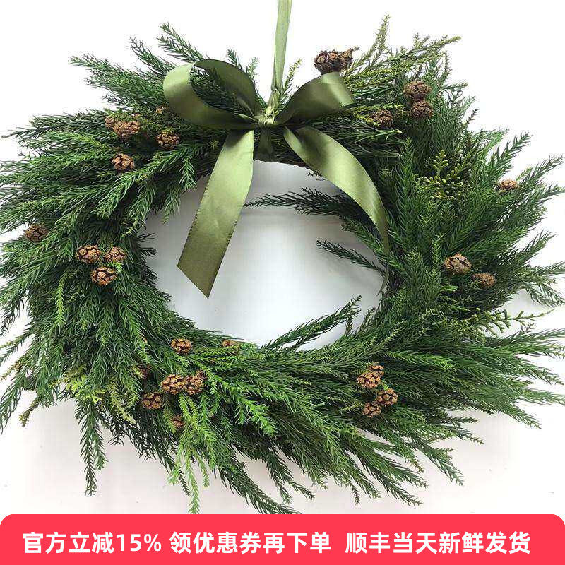 圣诞节花环花期长纯手工天竺少女