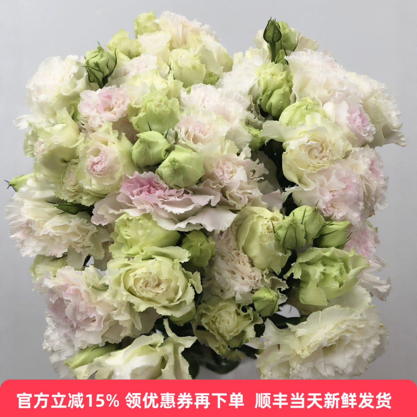 北京同城速递洋桔梗水培花材鲜花