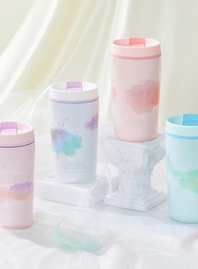 膳魔师不锈钢保温杯男女士水杯芭蕾系列随行咖啡杯学生水杯子TCTS