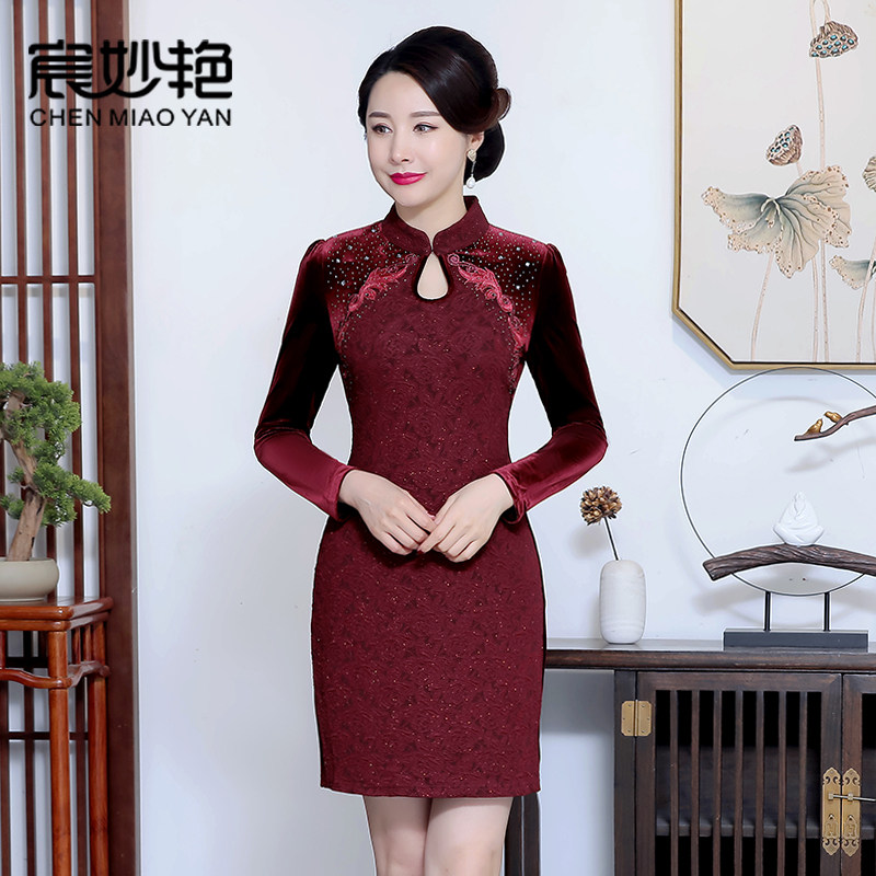 高贵妈妈装婚宴礼服裙