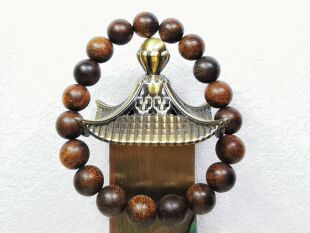 越南 大叻 单圈圆珠沉香手串 10mm 花果清香凉感 供佛