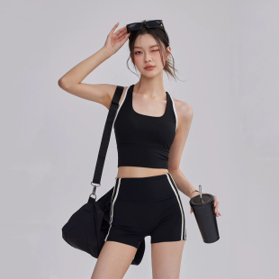 夏季瑜伽服套装女速干透气运动背心短裤健身普拉提两件套2026新款