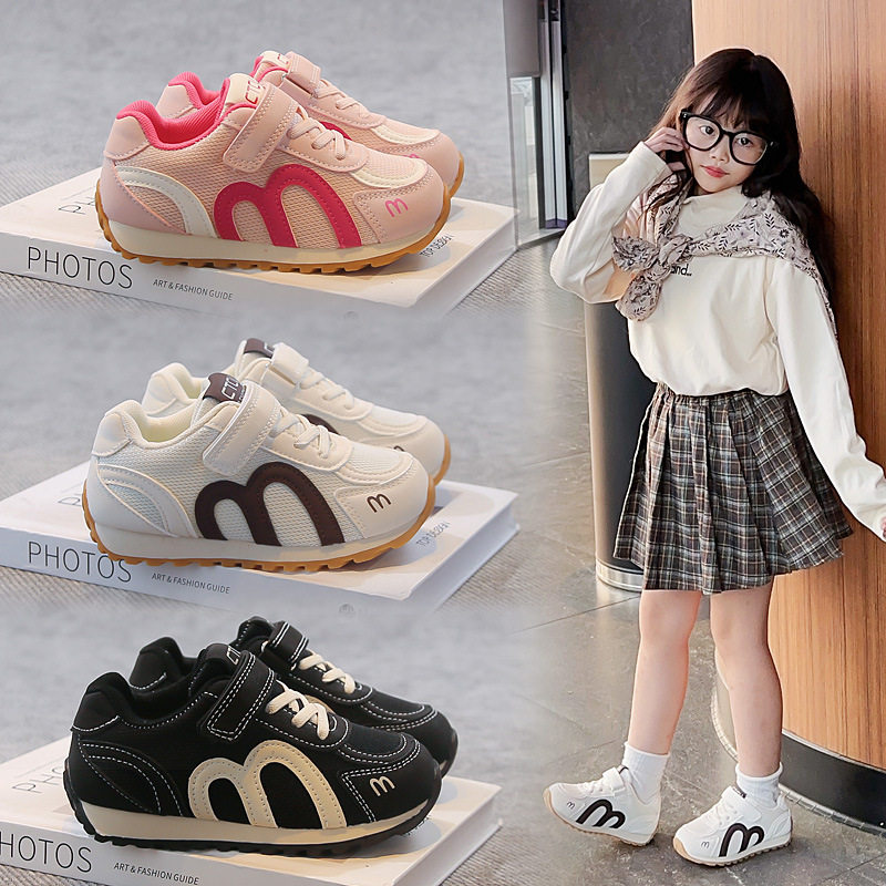 春款男童鞋子网面运动鞋2026新款儿童阿甘鞋女童德训鞋