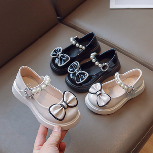 春秋季新款女童公主鞋英伦风黑色小皮鞋宝宝软底儿童jk玛丽珍单鞋