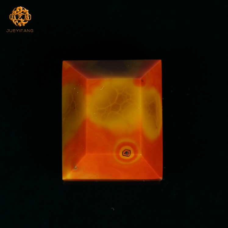 珏艺坊宣化战国红玛瑙精品吊坠镶嵌戒面裸石 XQ1001