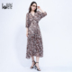 碎花系列职场通勤连衣长裙 时尚 Lovete夏梵夏季 新款