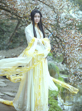［万物生］独家设计－月下仙－浅黄色古装cos雷纯兰残音