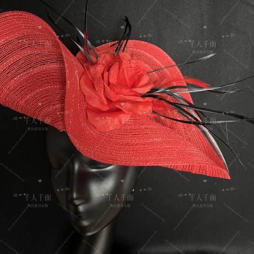 红色婚纱礼服晚宴会名媛派对配饰