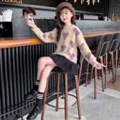 女童毛衣2025秋冬新款 中大童洋气套头仿貂绒女孩加厚不起球针织衫