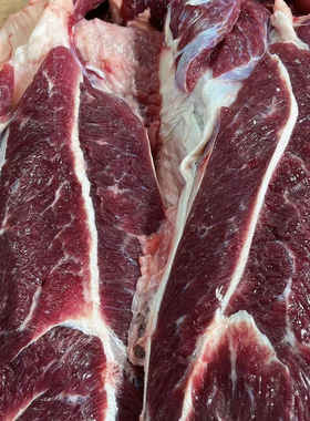【牛前腿板腱肉5斤】肉嫩雪花肉煎烤薄切与涮煮草原散养黄牛肉