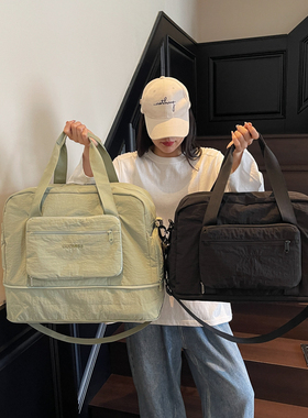 折叠扩展轻便旅行包女士短途出差行李包男大容量待产包手提健身包