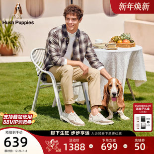 真皮百搭轻便黑武士柔软透气通勤鞋 暇步士免系带休闲男鞋 春秋新款