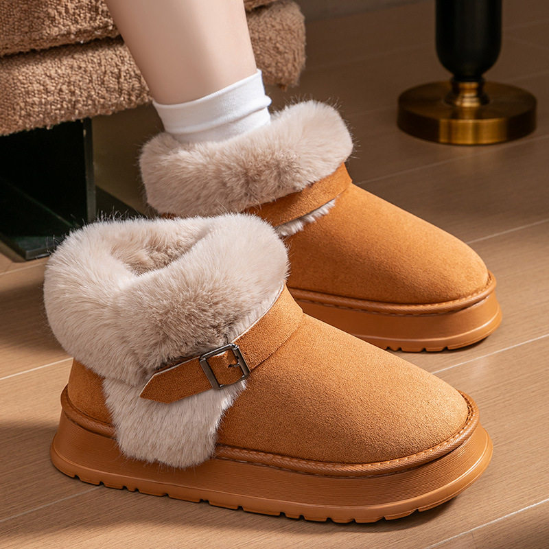棉拖鞋女士包跟秋冬季2025新款居家月子鞋加厚保暖防滑加绒可外穿