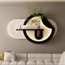 2026新款 饰画餐桌背景墙砂岩画可置物挂画壁画 餐厅花瓶水培绿植装