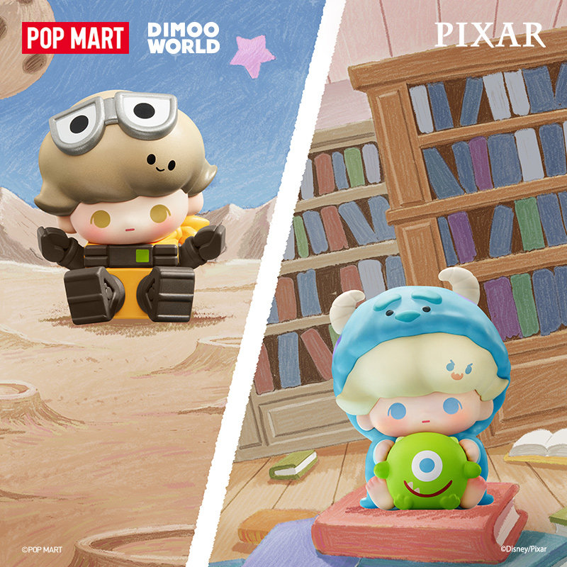 泡泡萌粒POP MART DIMOO WORLD + PIXAR联名潮玩盲盒泡泡玛特手办图片