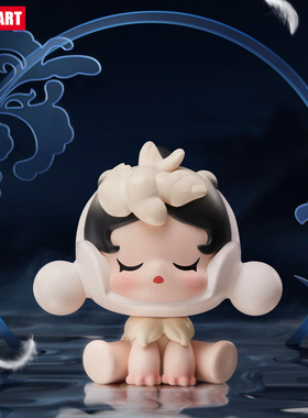 【杭州限定】SP泡泡玛特萌粒絮羽杭州限定SKULLPANDA正版燕过云烟