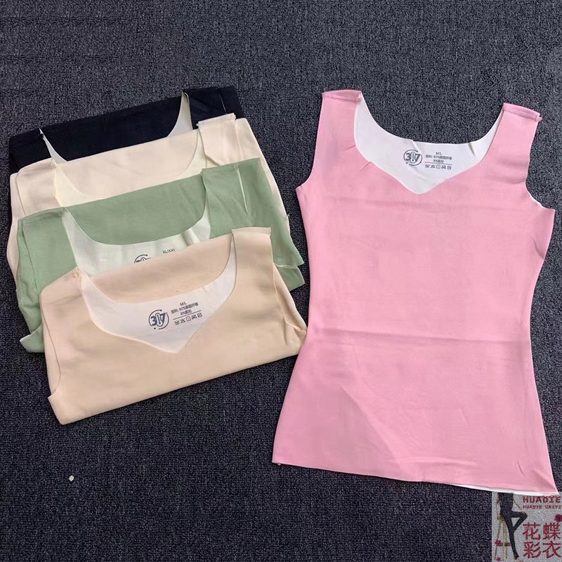 保暖背心女士无痕行德绒无袖坎肩