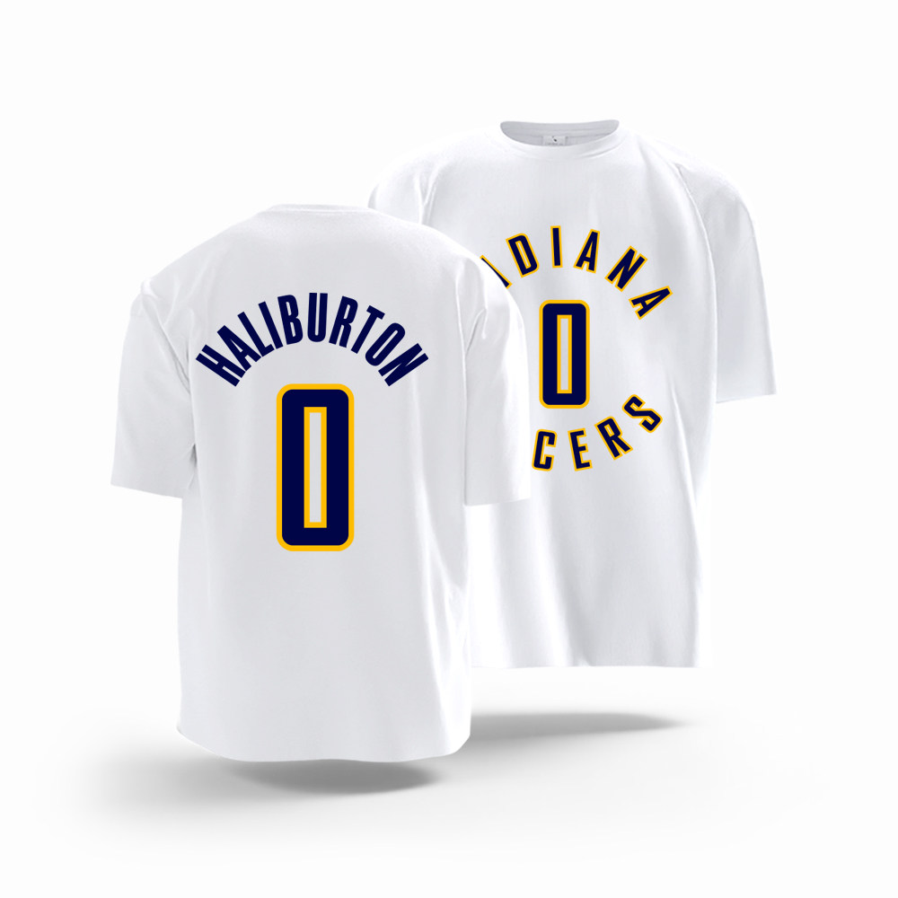 美式篮球衣西亚卡姆Siakam43号印花短袖T恤男宽松纯棉半袖男女