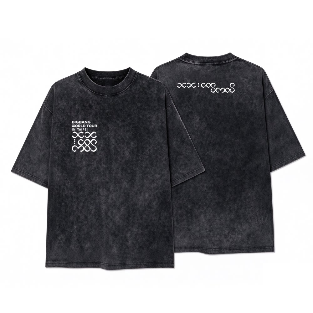 DG权志龙Bigbang全球巡演paris taipei应援服钢琴键短袖T恤卫衣