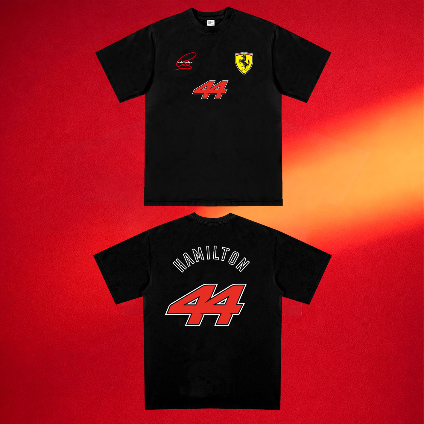 F1赛车服2026法拉利车队短袖T恤勒克莱尔16号 老四老汉密尔顿44号