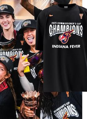 2025WNBA印第安纳狂热Indiana Fever夺冠同款凯特琳克拉克短袖T恤