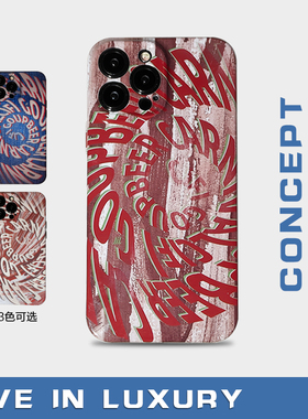 LIL原创美式时尚高级感适用苹果15pro亮面全包菲林手机壳14iPhone13ProMaxmini软壳11XS华为小米OPPOVIVOIQOO