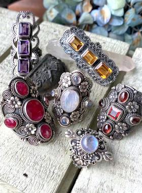 LunaWitch|天然月光石戒指