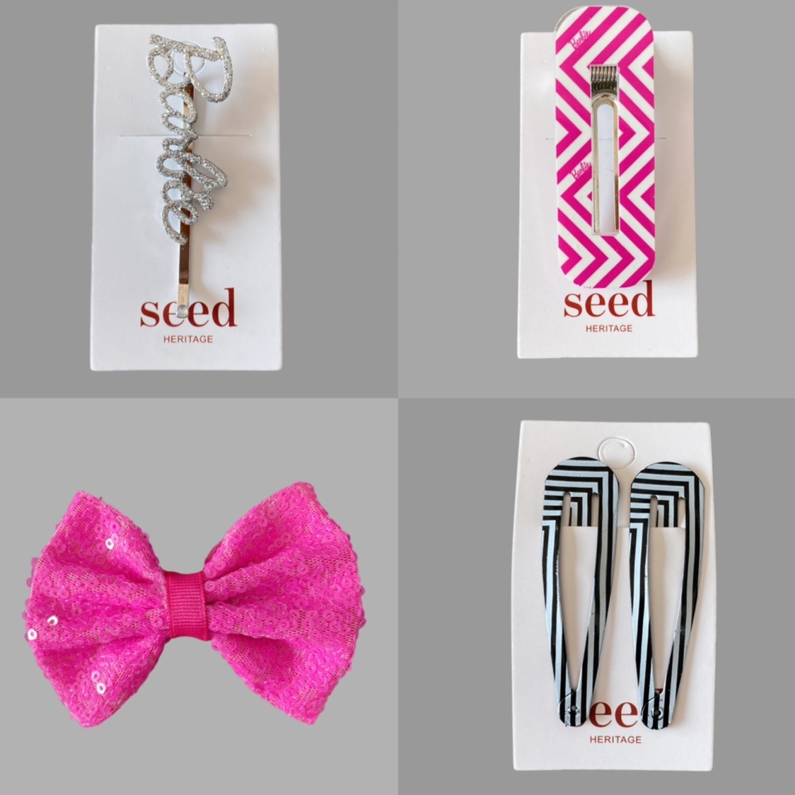 可爱蝴蝶结发夹头饰欧美风外贸