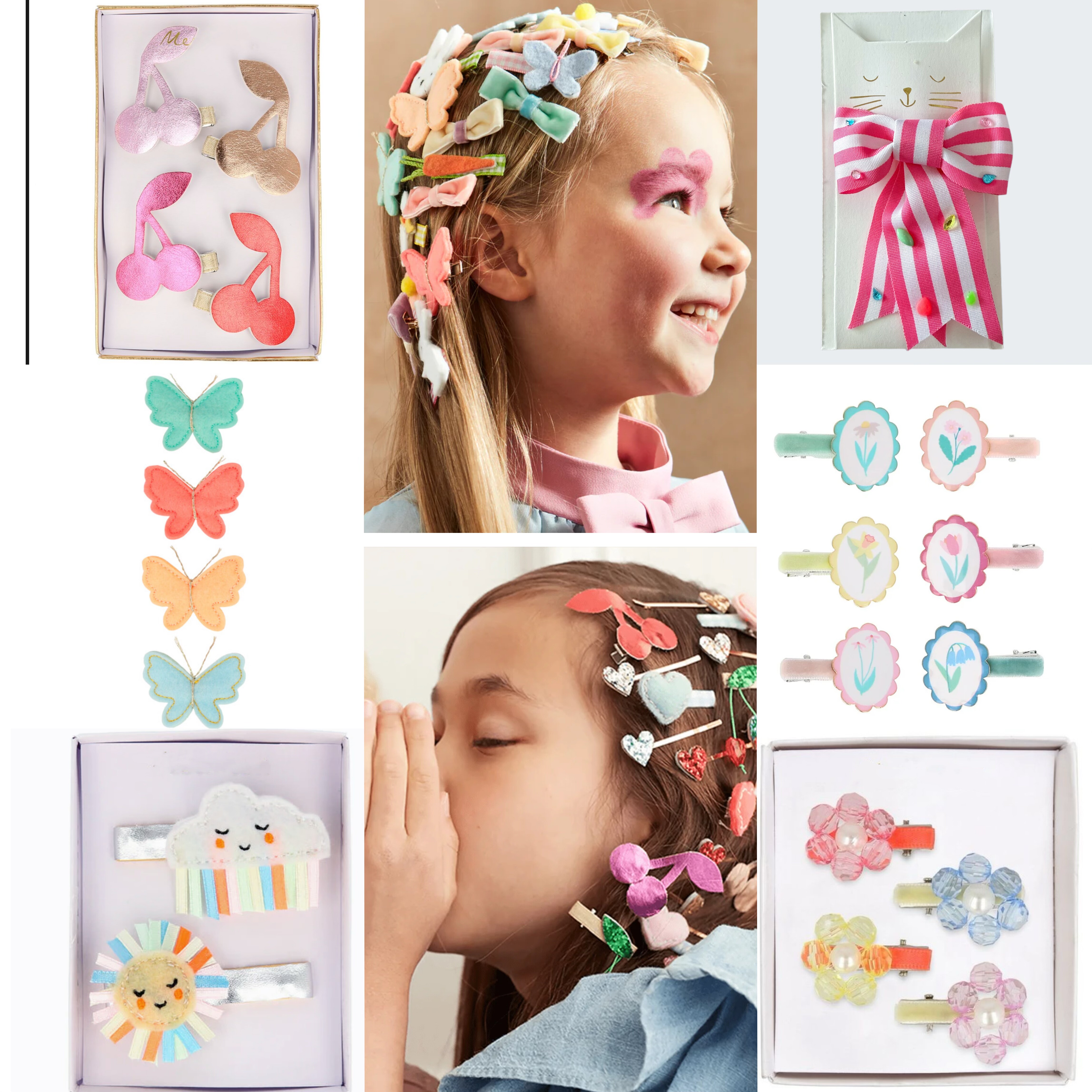 官网18美金女孩樱桃独角兽星星发夹发卡女孩碎发夹可爱卡通童饰品