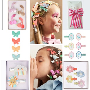官网18美金女孩樱桃独角兽星星发夹发卡女孩碎发夹可爱卡通童饰品