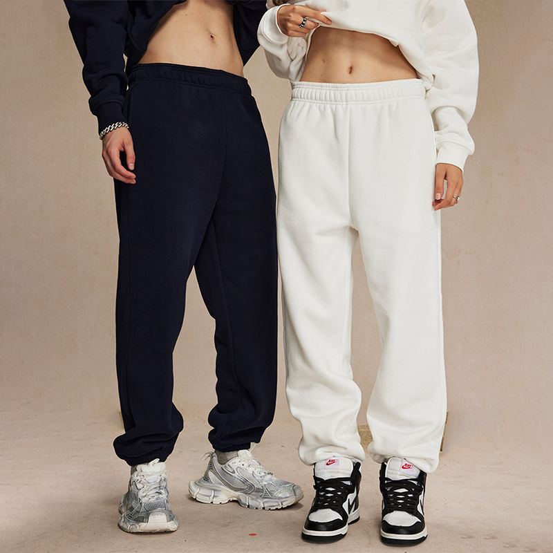 防寒保暖秋冬摇粒绒400g不掉绒加厚长裤运动套装2025新款束脚卫裤