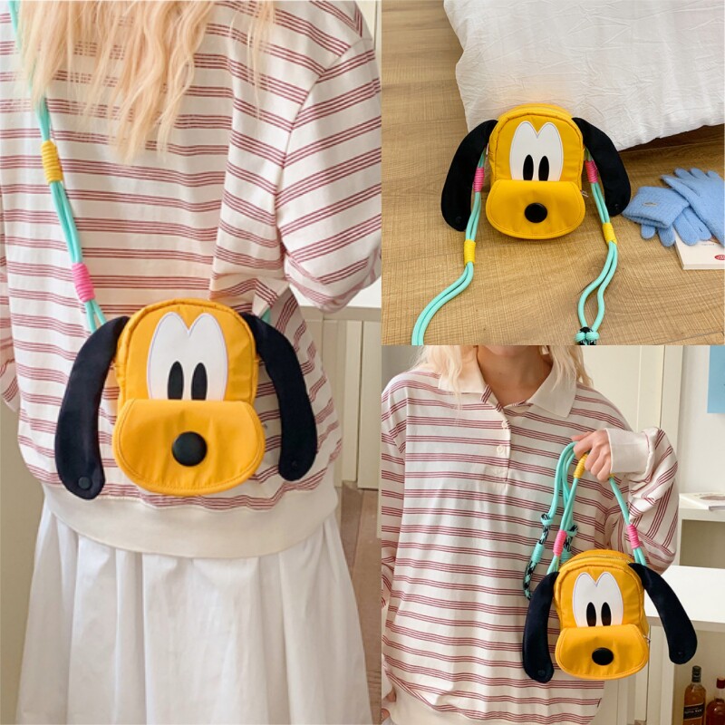 新款韩系小狗狗立体斜挎包儿童创意可爱随身包钥匙包女孩子单肩包