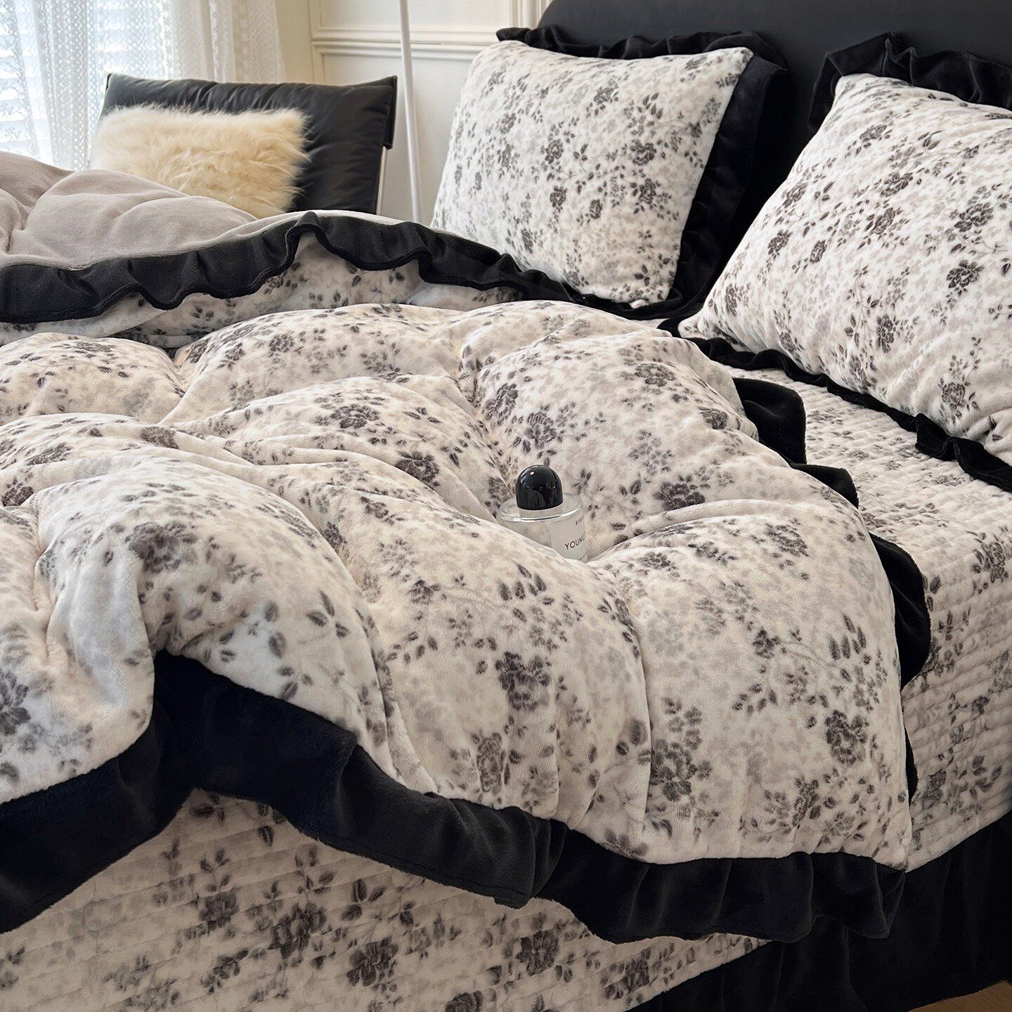 2025新款床盖款牛奶绒四件套冬季加厚珊瑚毛绒床单被套床上三件套