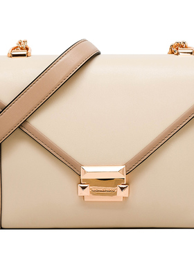 Michael Kors真皮女包正品mk包斜挎包红色包包女新娘包气质高级感