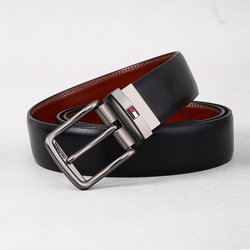 夏季新款汤米针扣商务休闲皮带