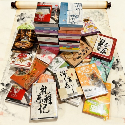 创意手绘卡通油画明信片30张/盒