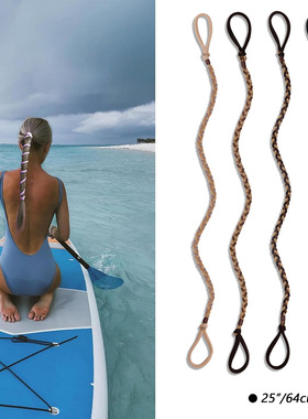 热销亚马逊瑜珈运动发带马尾发绳冲浪扎发橡皮筋头绳43/64cm 四色