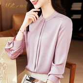 Mulee 上衣气质职场通勤桑蚕丝 新款 慕立显瘦真丝衬衫 女2025春季