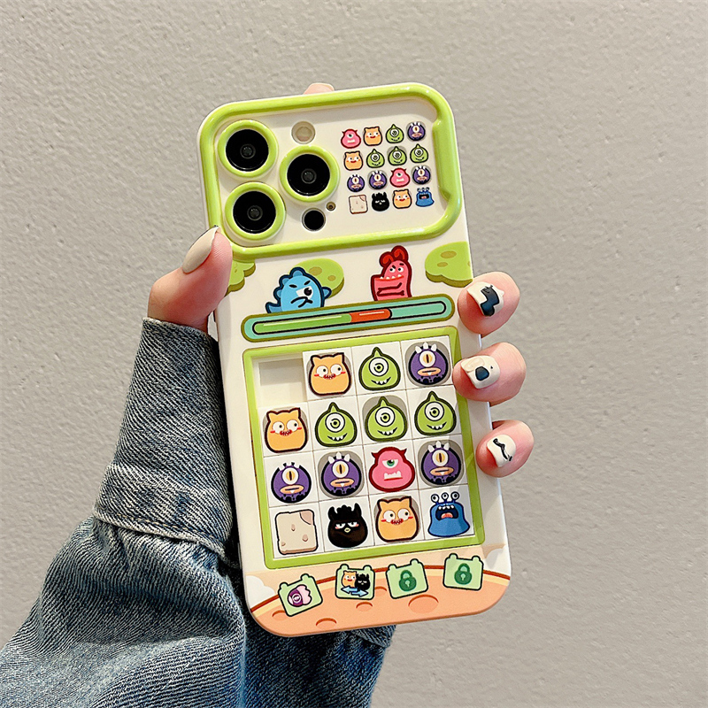 lizardhill 可爱趣味拼图适用苹果14手机壳新款情侣iphone