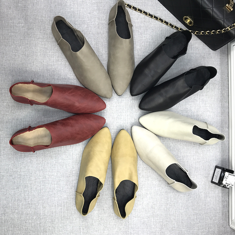new pattern Women's Shoes cowhide Tip Mori girl Single shoes genuine leather Inside Soft leather ventilation Casual shoes Flat bottomin the Women's Shoes, Low shoes  category - from Buy2taobao.com to provide professional Taobao agent buy service